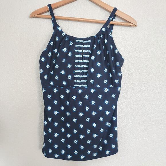 Beach House Blue Tankin Size 12 - Picture 1 of 9